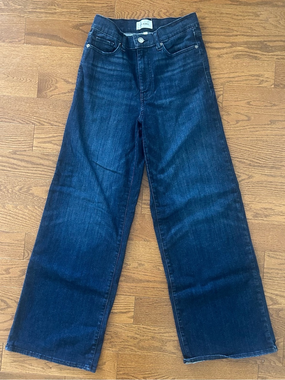 FRAME Le Slim Palazzo High Waist Wide Leg Jeans Size 27